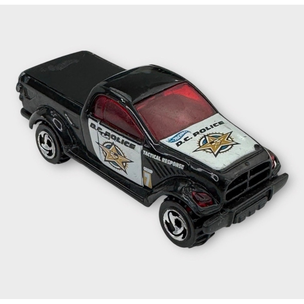 Hot Wheels Dodge Power Wagon DC Police Tactical Response Black Truck 2007